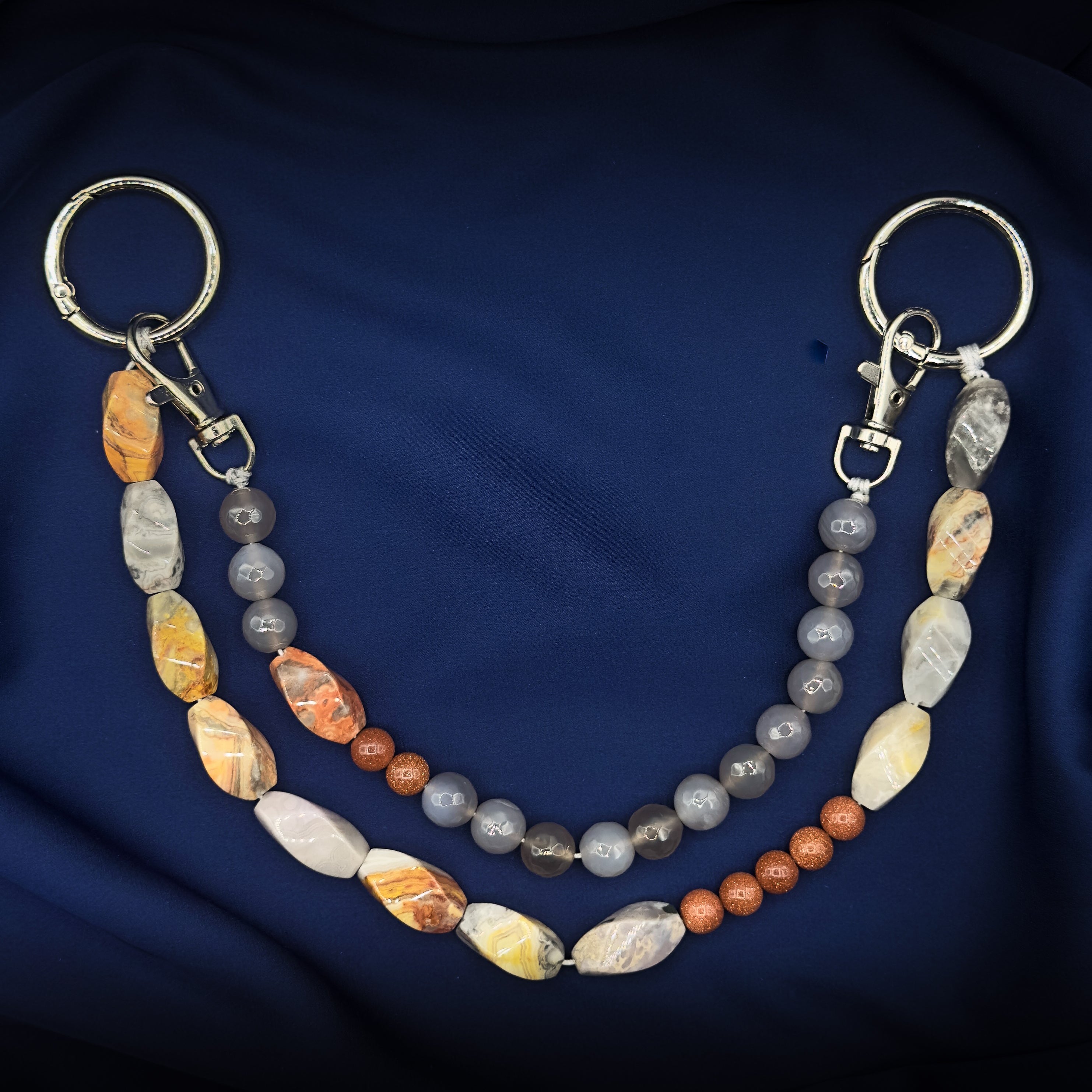 Bag Chain Double Agate