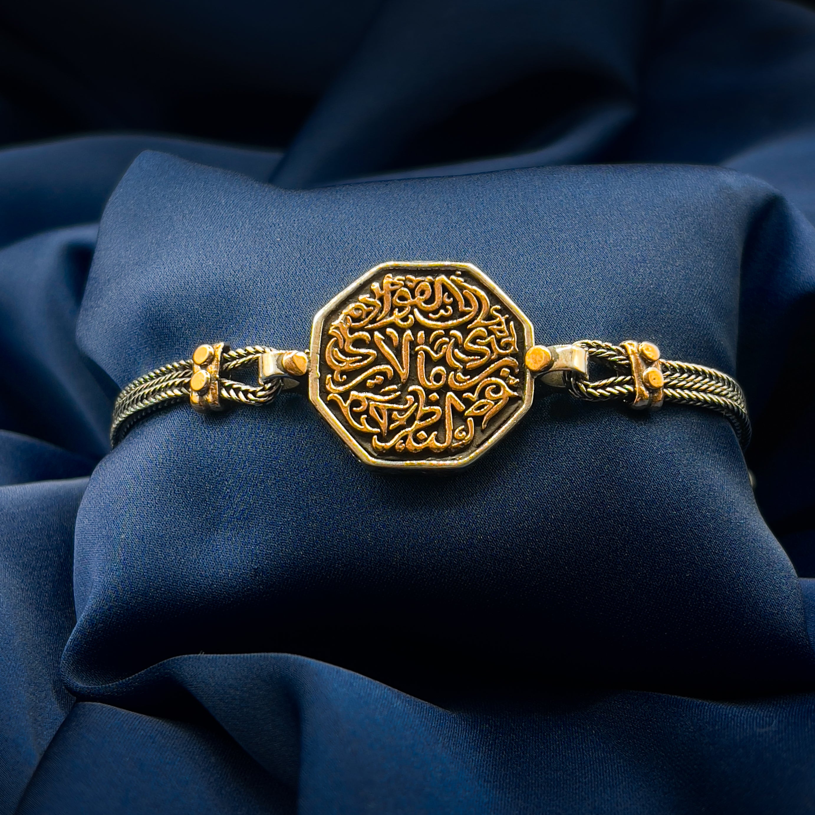 "The Eye of the Heart" Silver & Copper Bracelet
