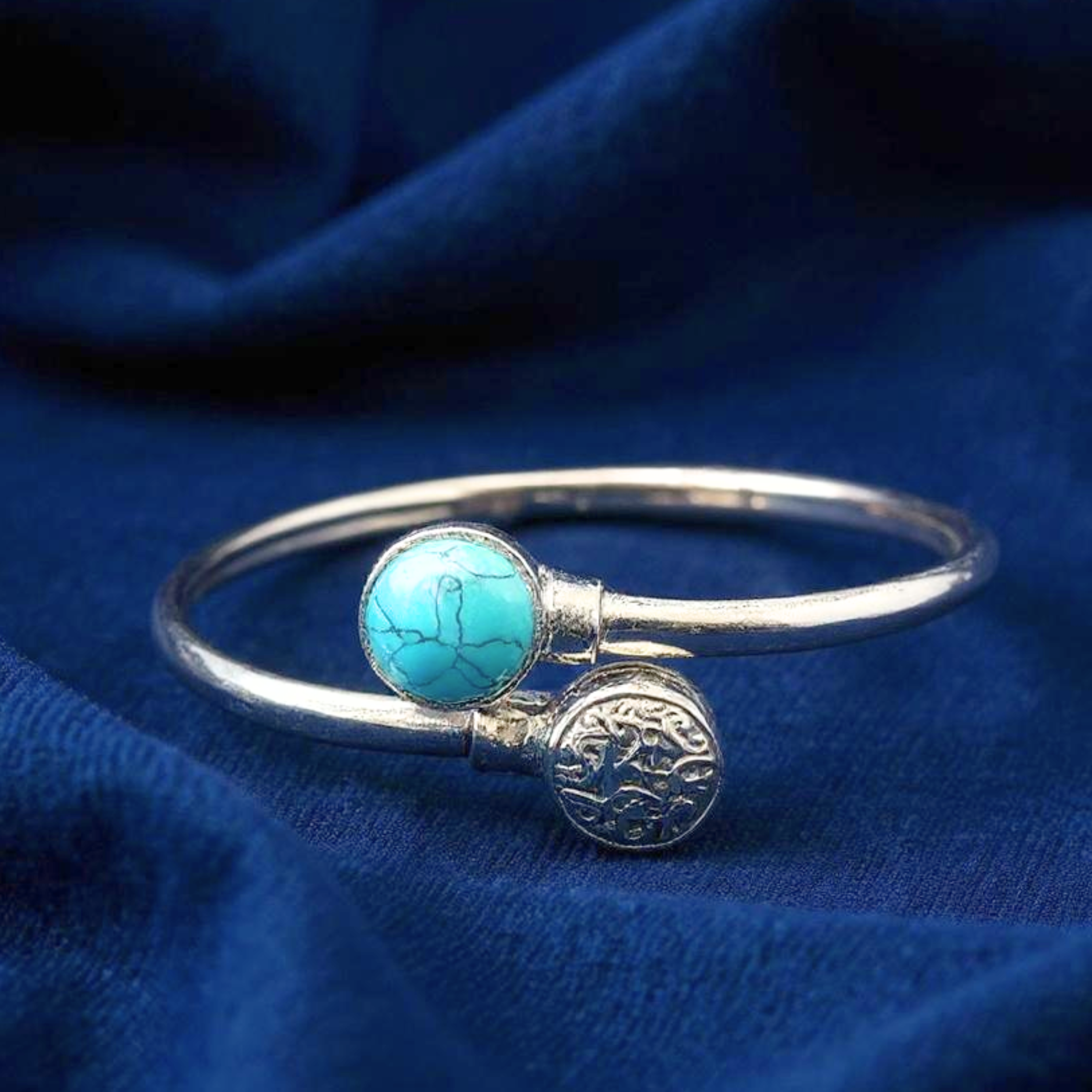 Beautiful Soul Bangle with Turquoise Stone