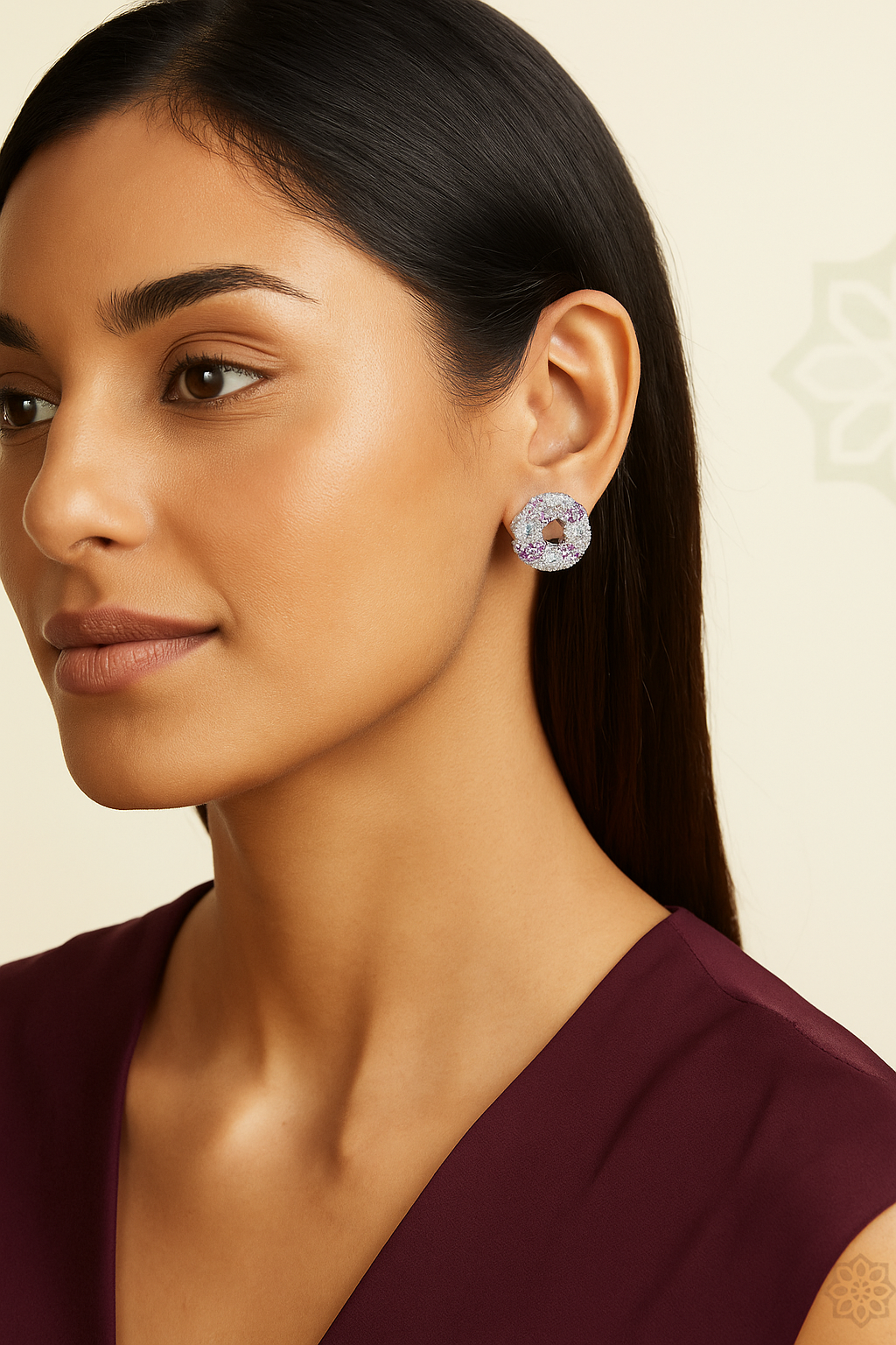The Crystal Doughnut Earrings