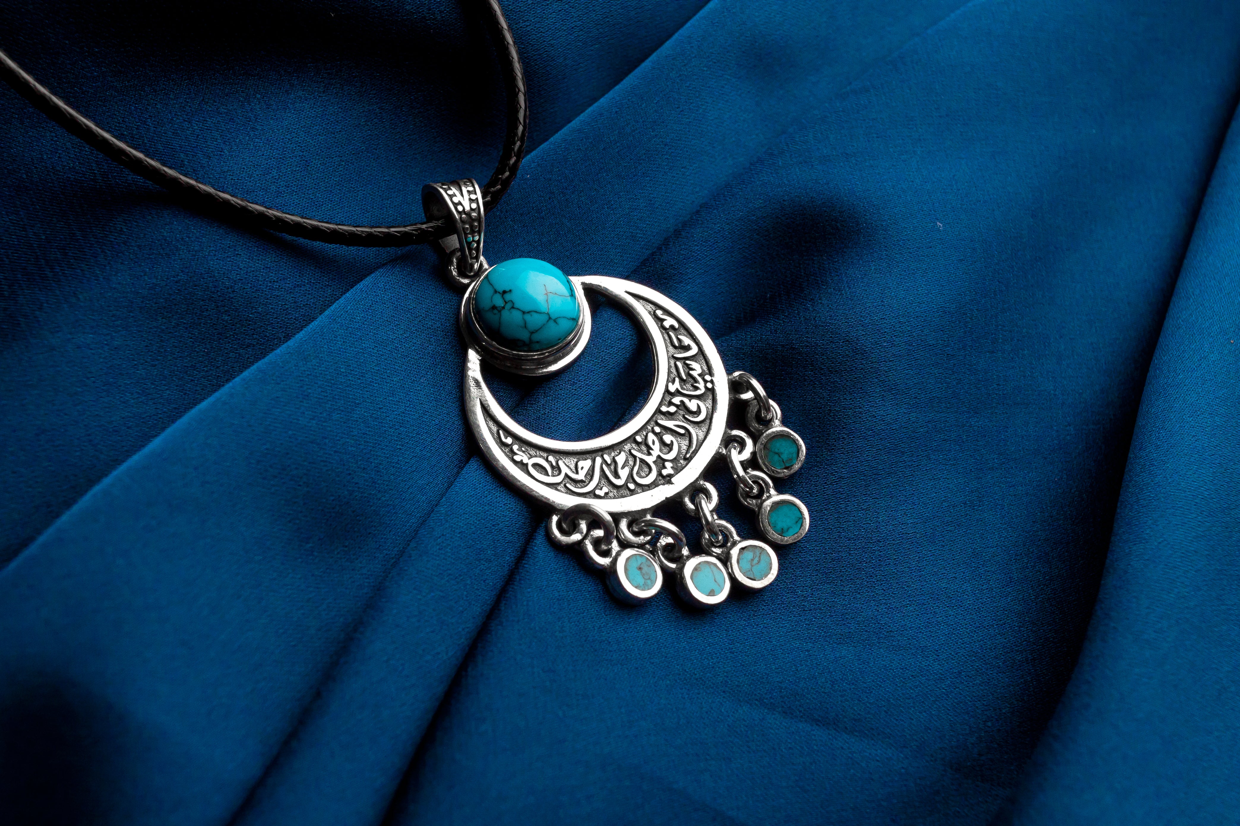 Hope Pendant With Turquoise Stones