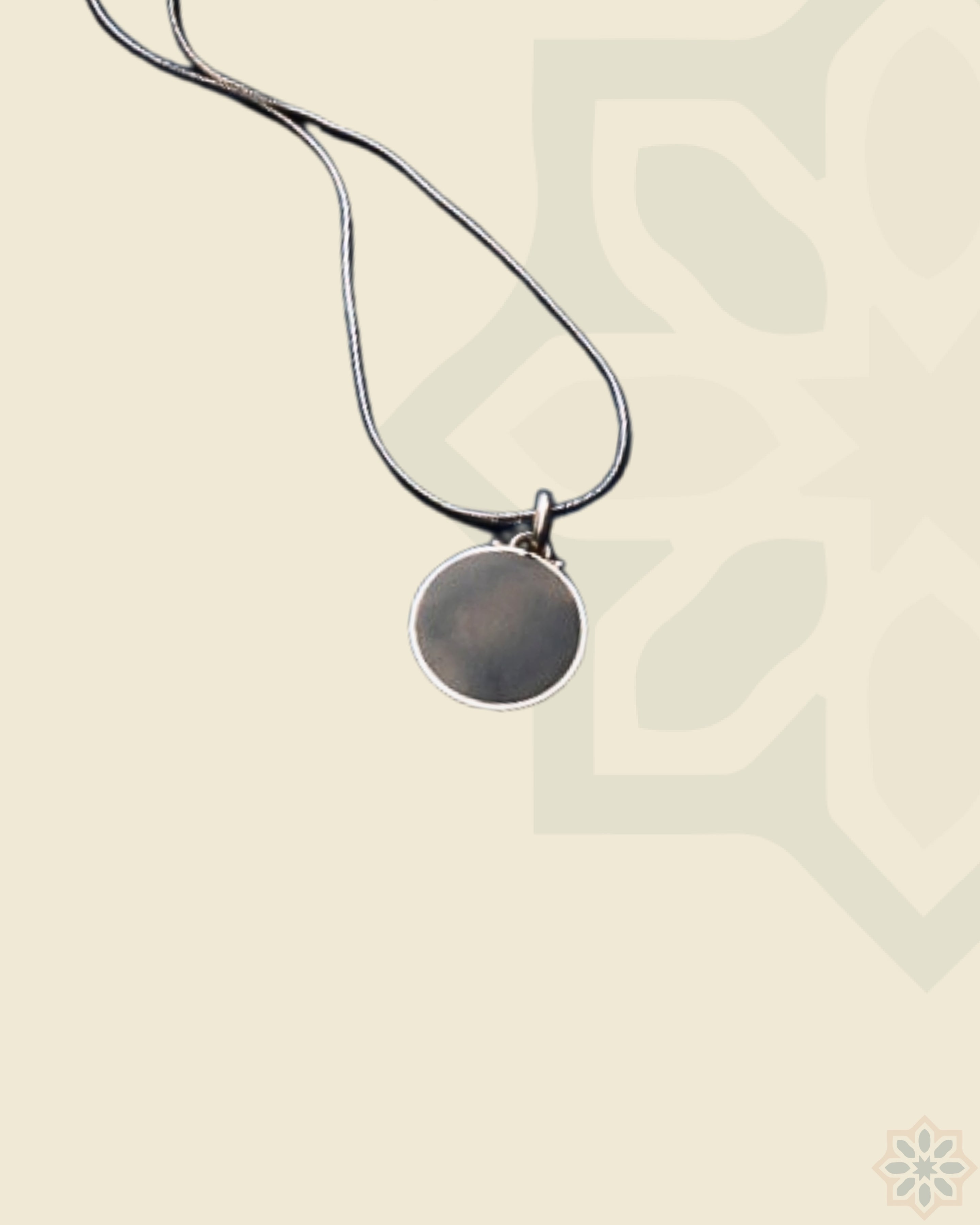 Black Circular Pendant