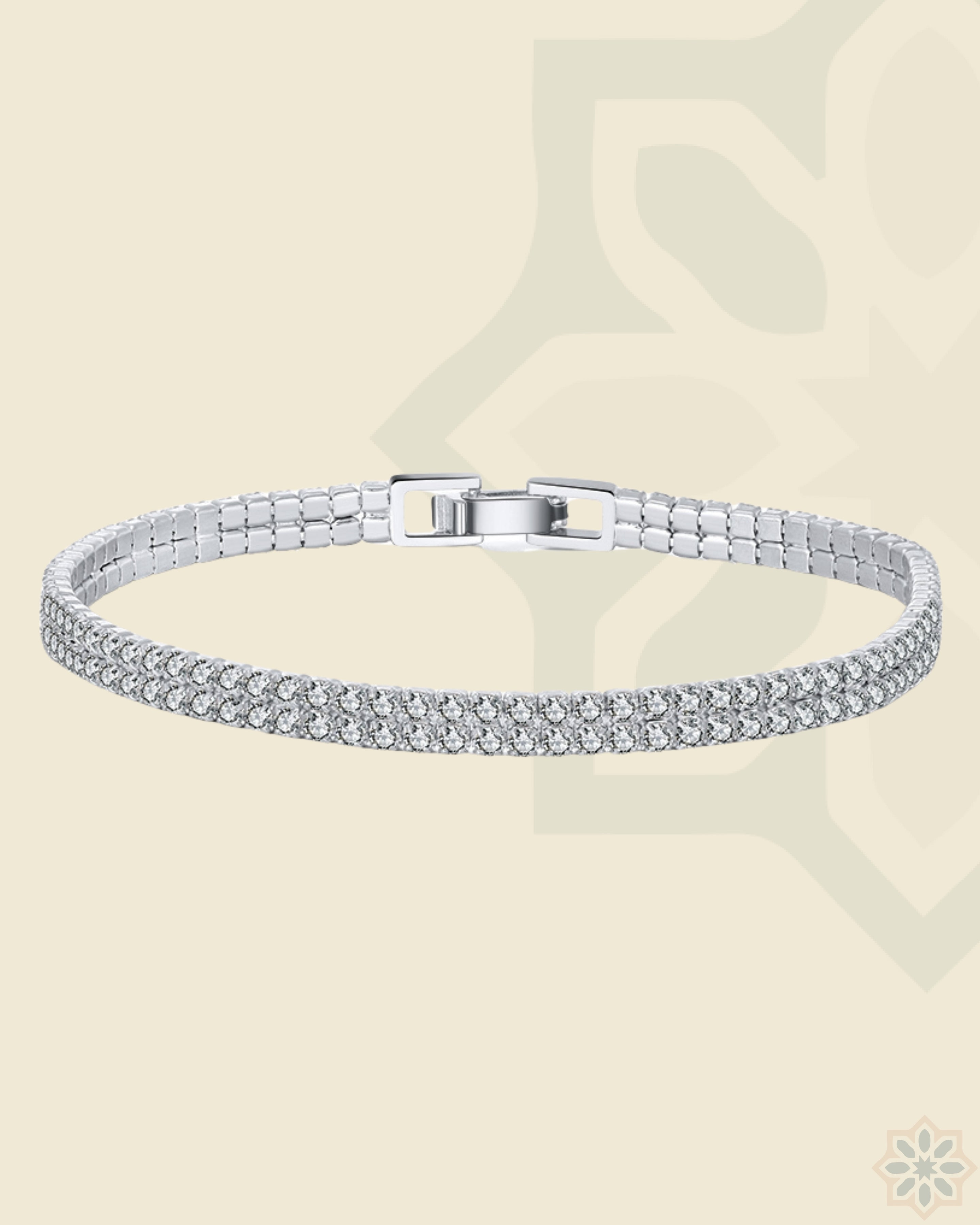 Bracelet Stones Double Clear