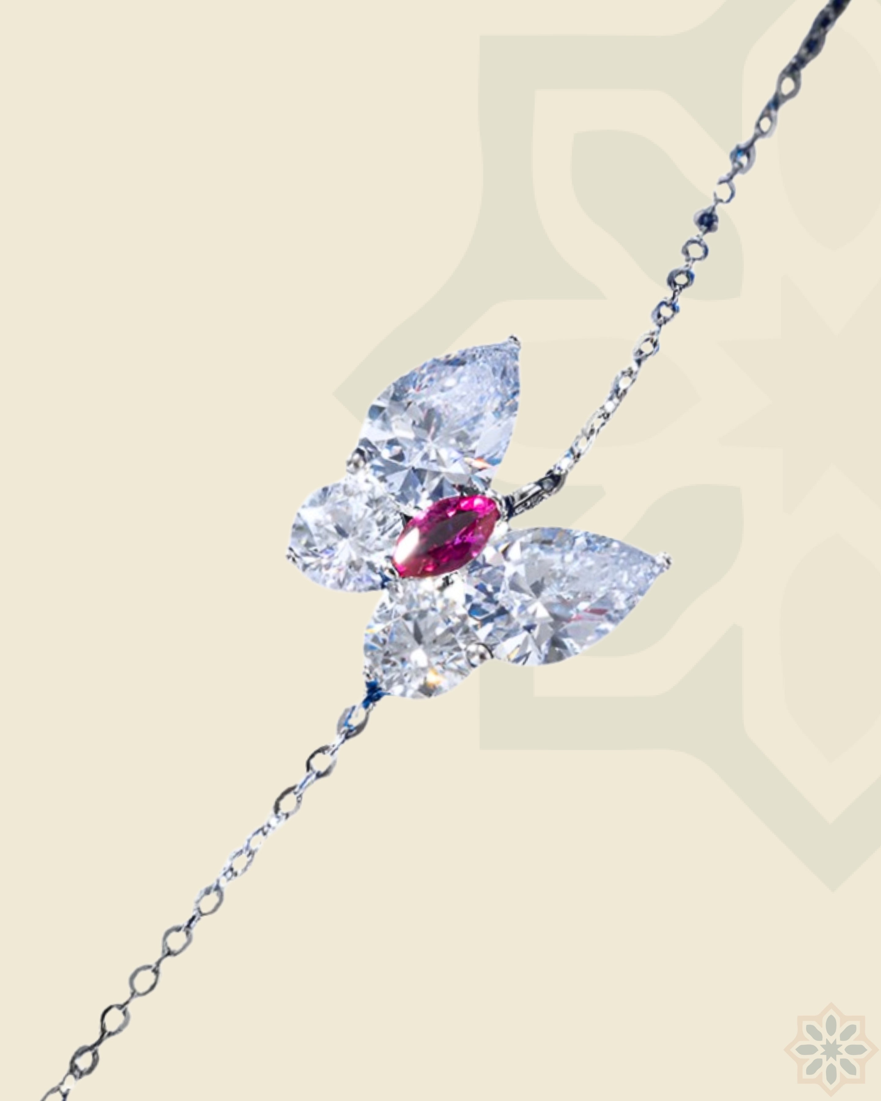 Crystal Butterfly Simple Silver Bracelet