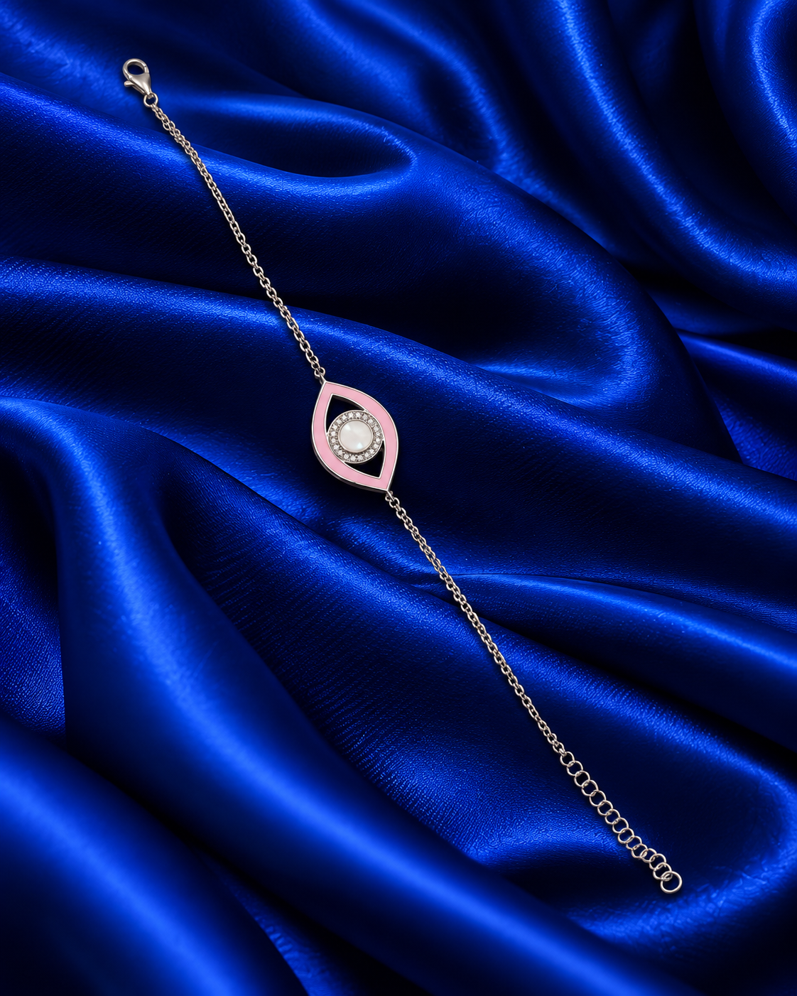 Evil Eye Pink Double Bracelet