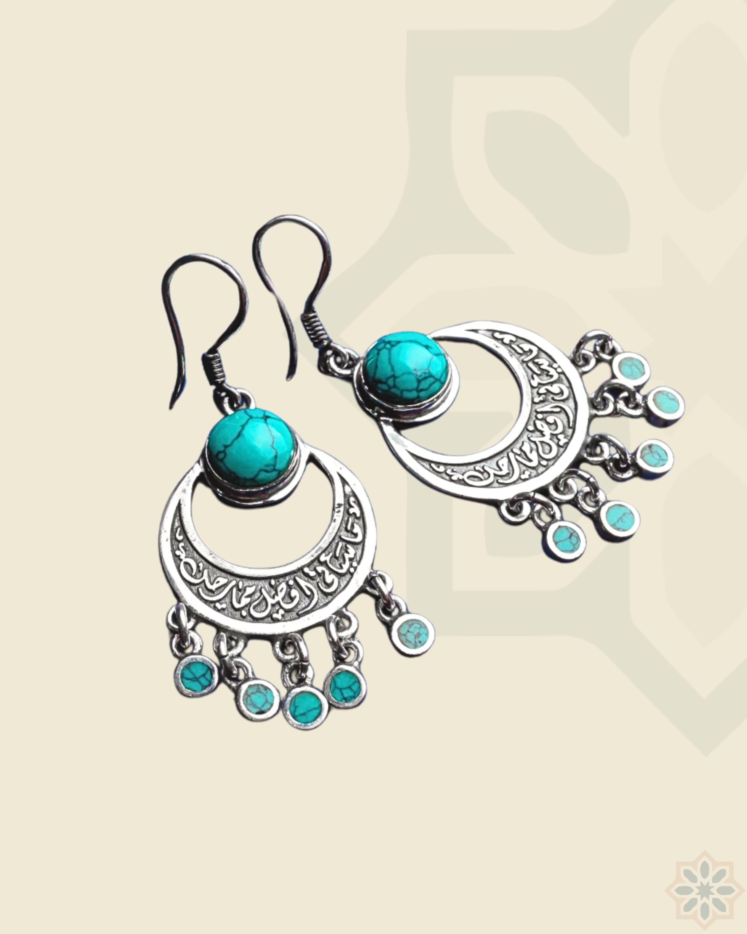 Earring of Hope with Green Stones