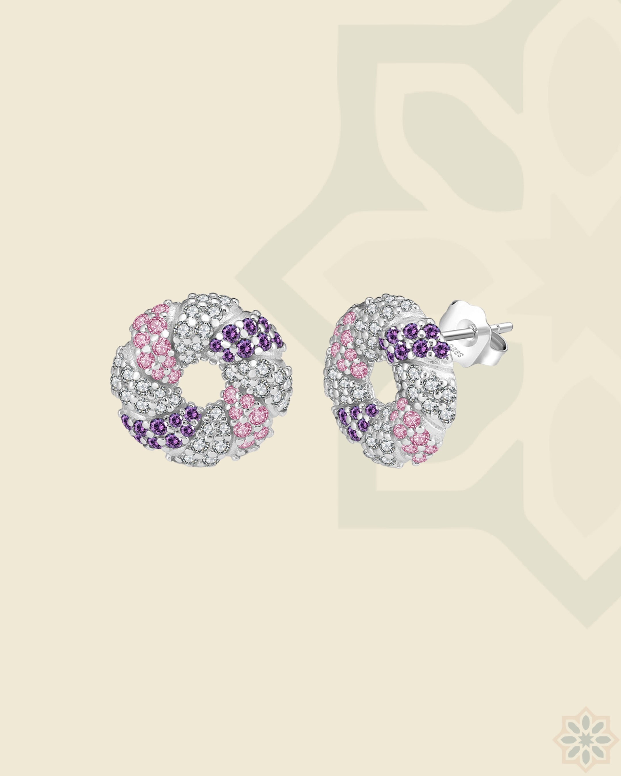 The Crystal Doughnut Earrings