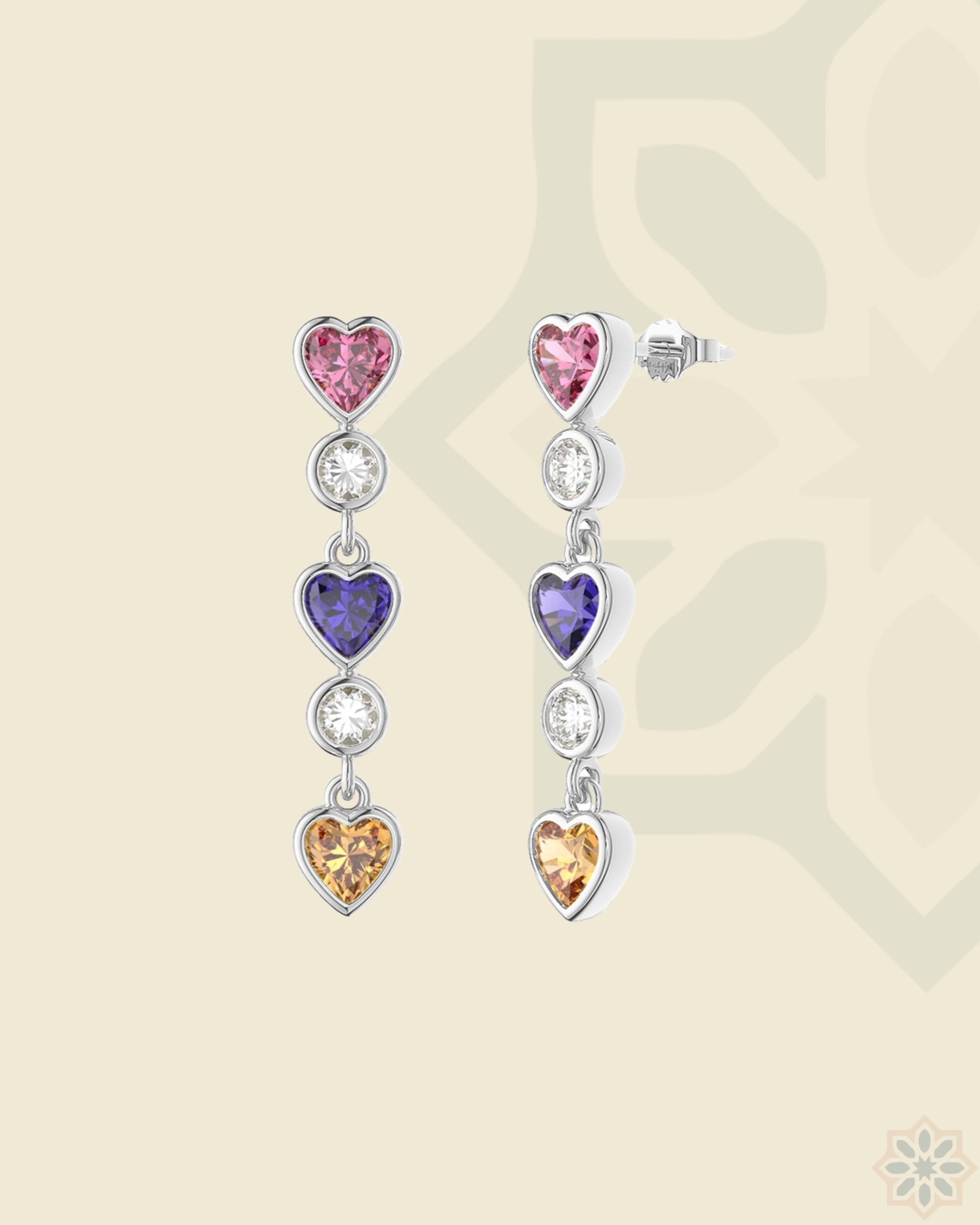 The Heart fall Earrings