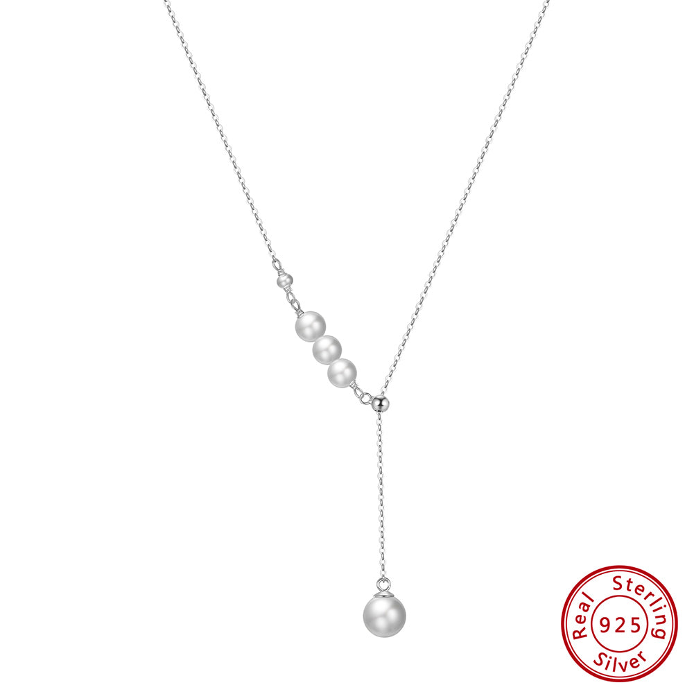 Simple Necklace 3 Pearls