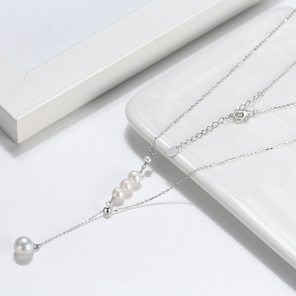 Simple Necklace 3 Pearls