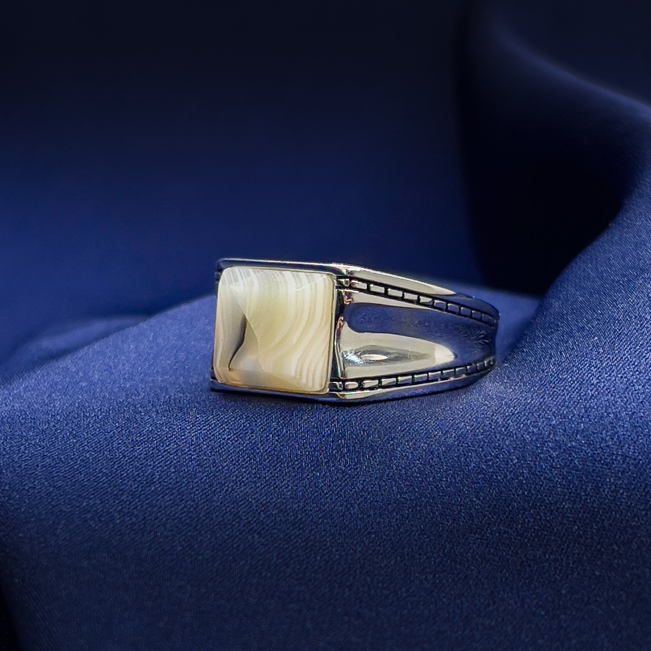 Agate Edge Ring