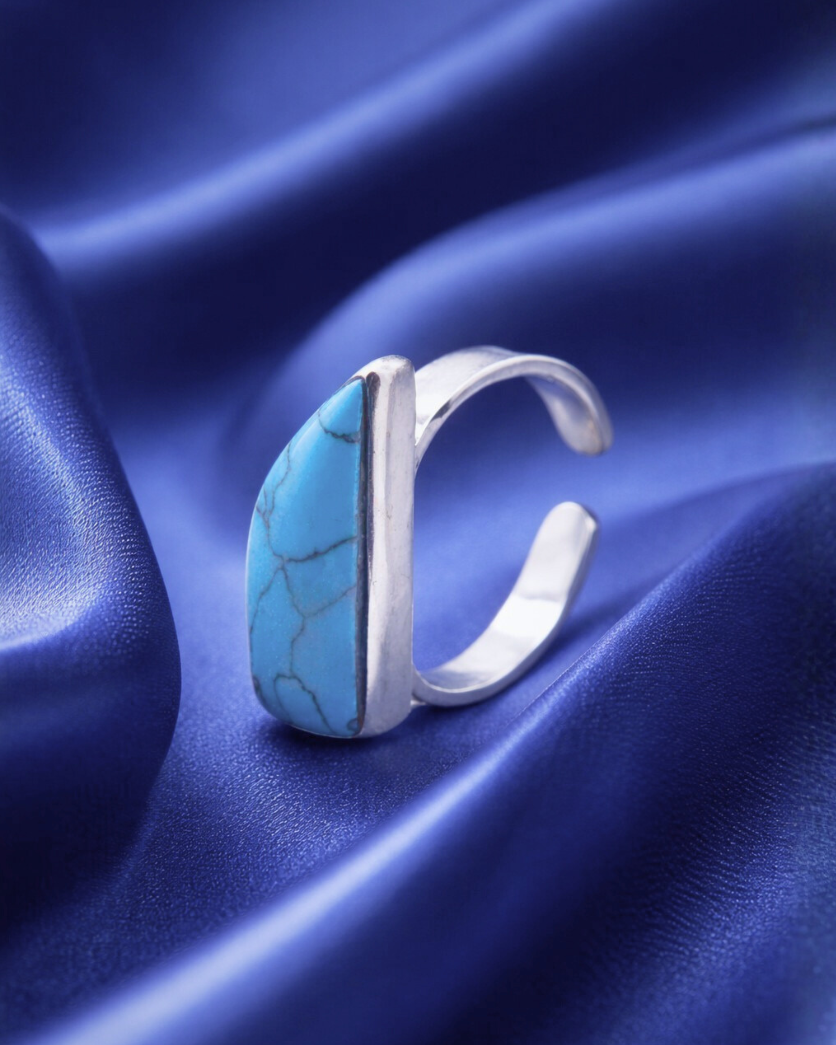 Trapezoidal Turquoise Ring