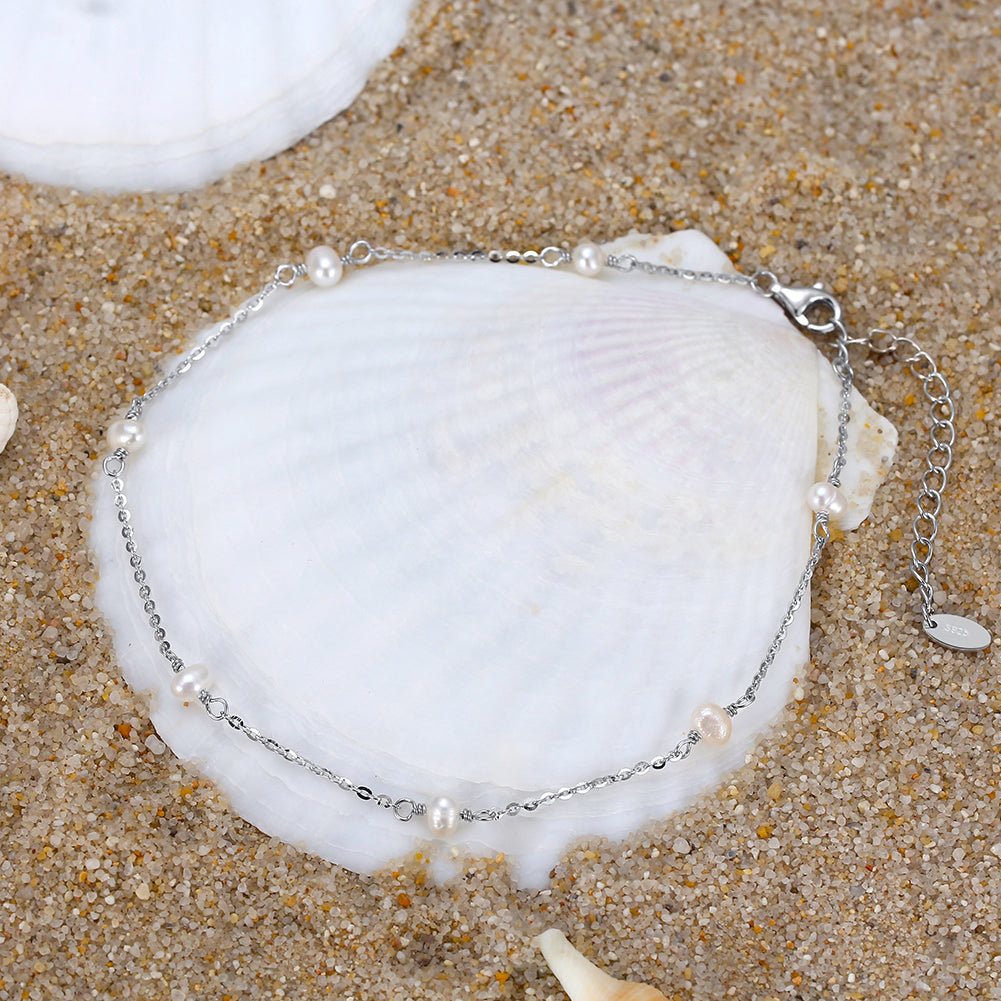 Anklet with Pearls
