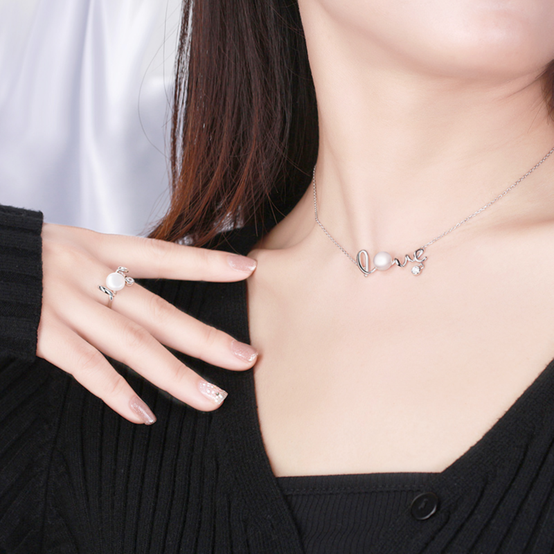 Simple Necklace With Love