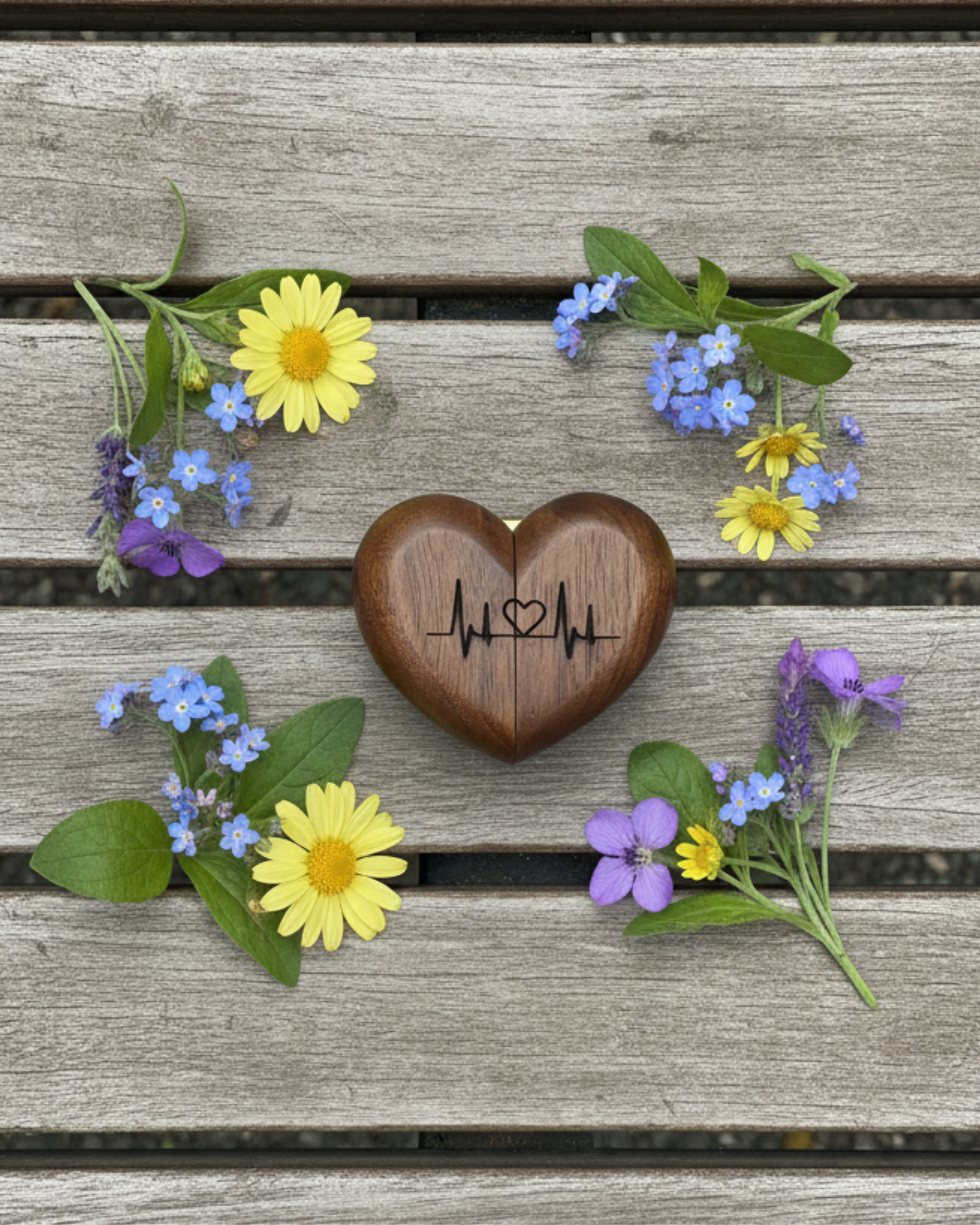 Heart-Shaped Jewelry Box for Rings