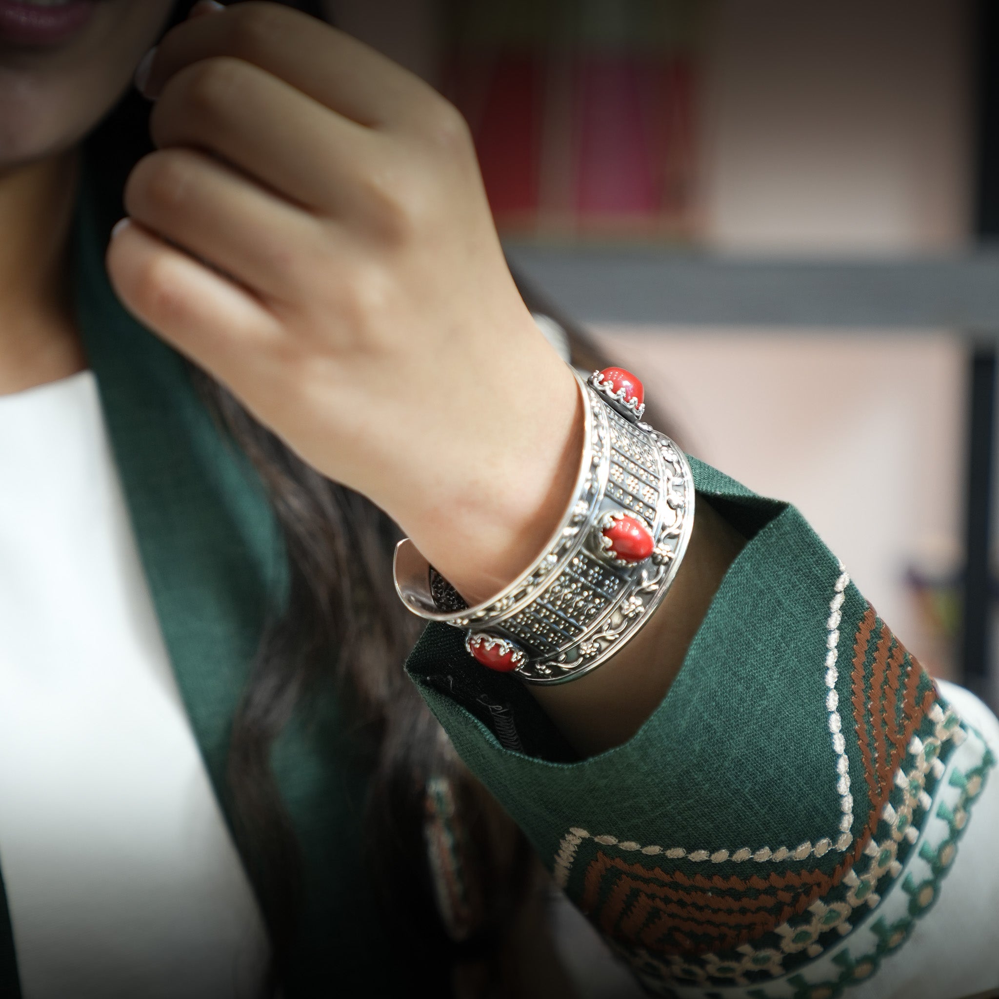 The Heritage Brown Stone Bangle