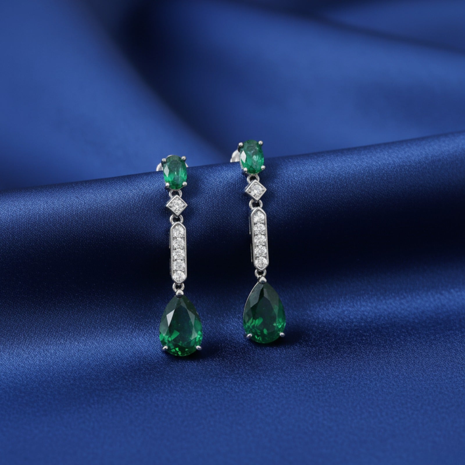 Emerald Teardrop Earrings