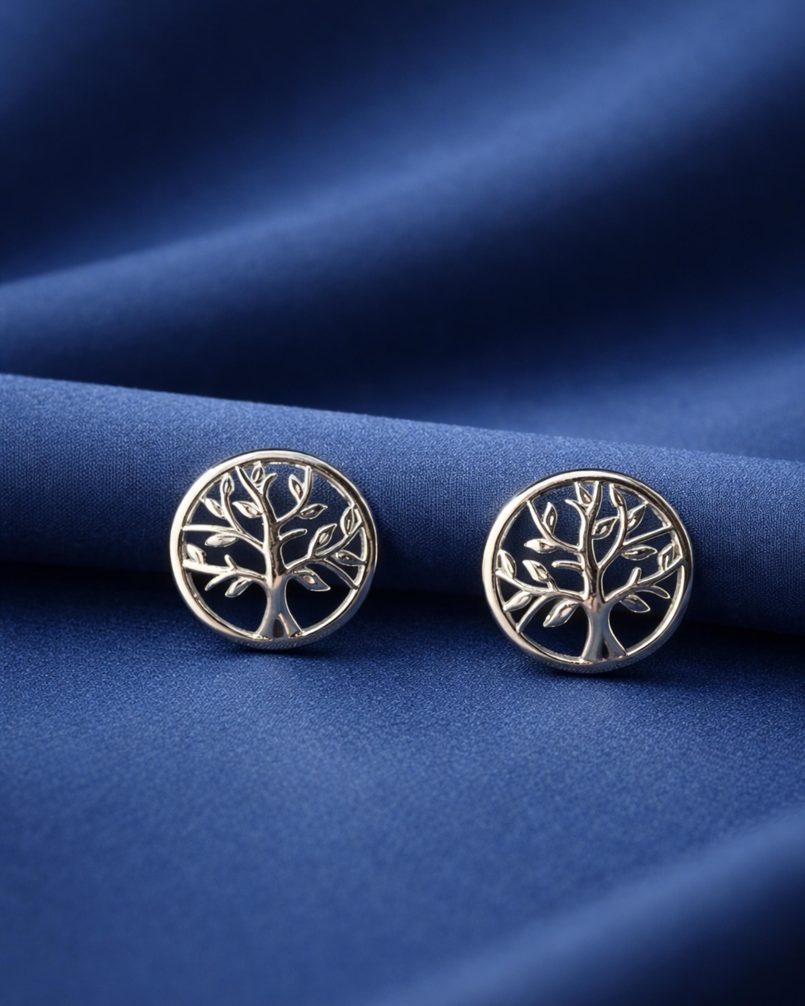 The Silver Tree of Life Earrings 4301
