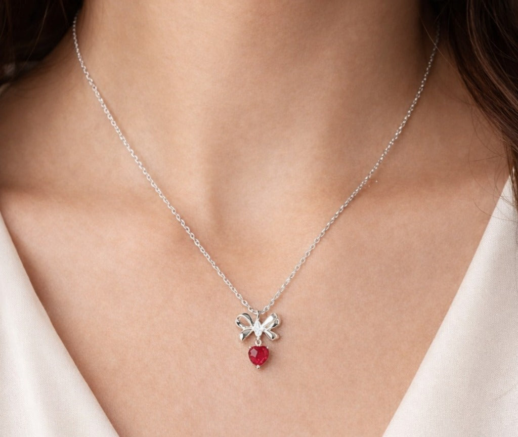 The "Scarlet Bow" Necklace 6268