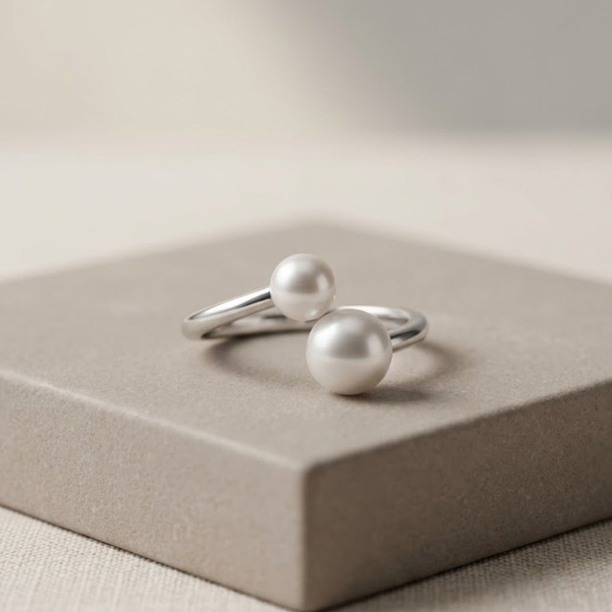 Double Pearl Wrap Ring 7402