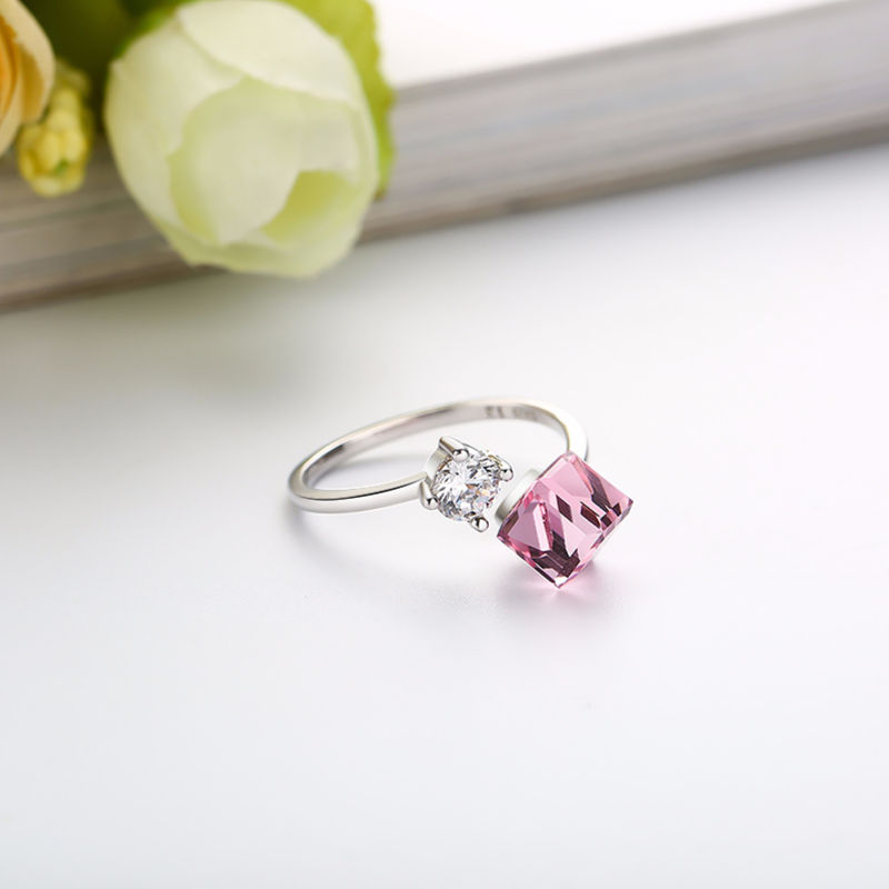 Simple Ring With Pink Stone