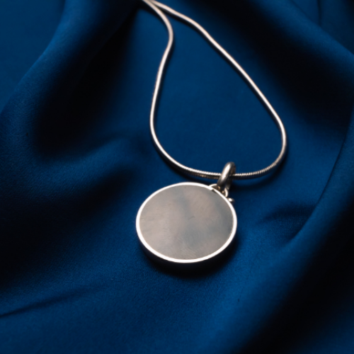 Black Circular Pendant