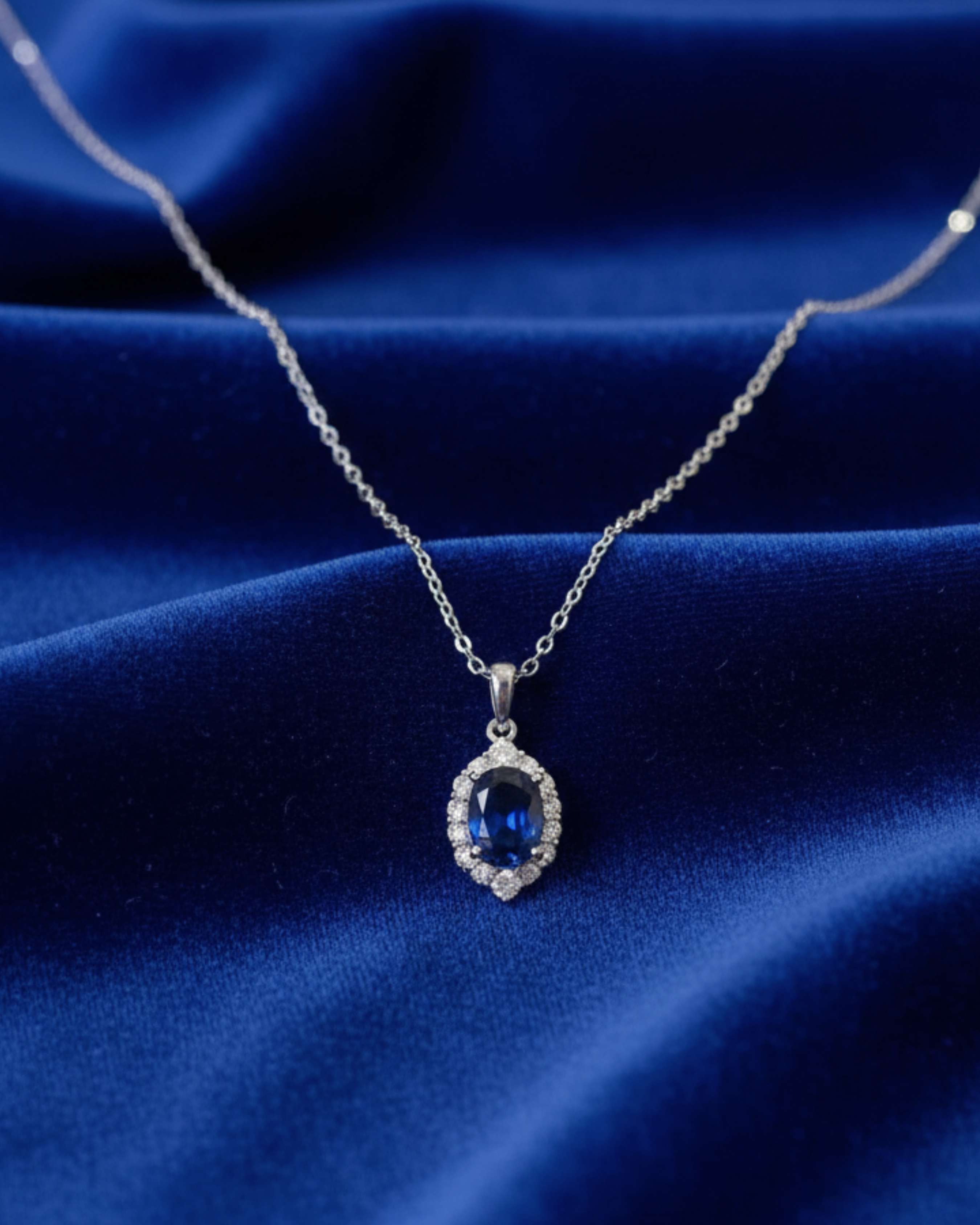 The Sapphire Glow Necklace