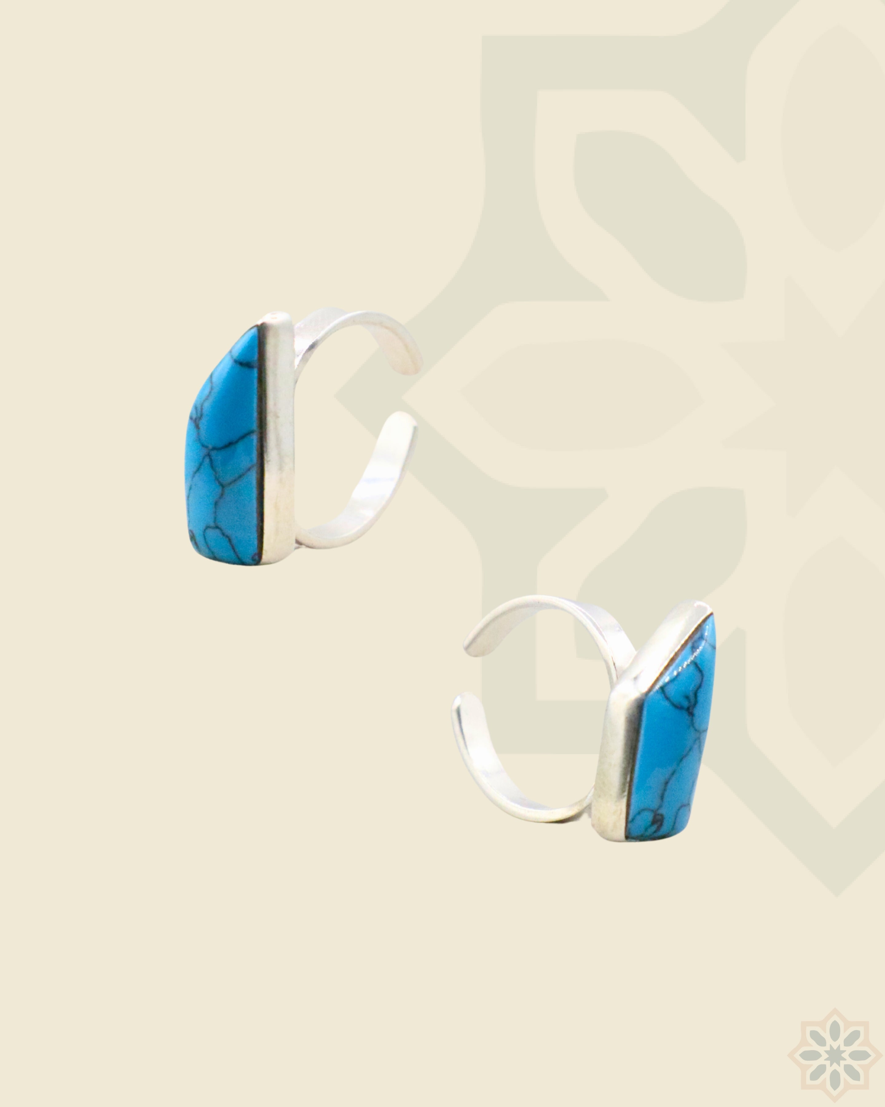 Trapezoidal Turquoise Ring