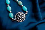 Turquoise Stone Bracelet with decorative Pendant