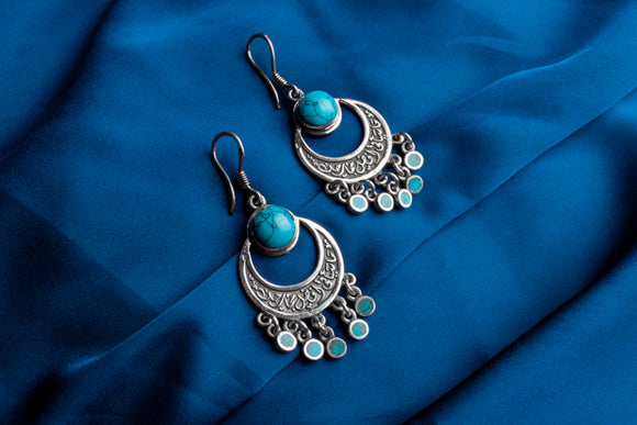 Earring of hope with Turquoise stones