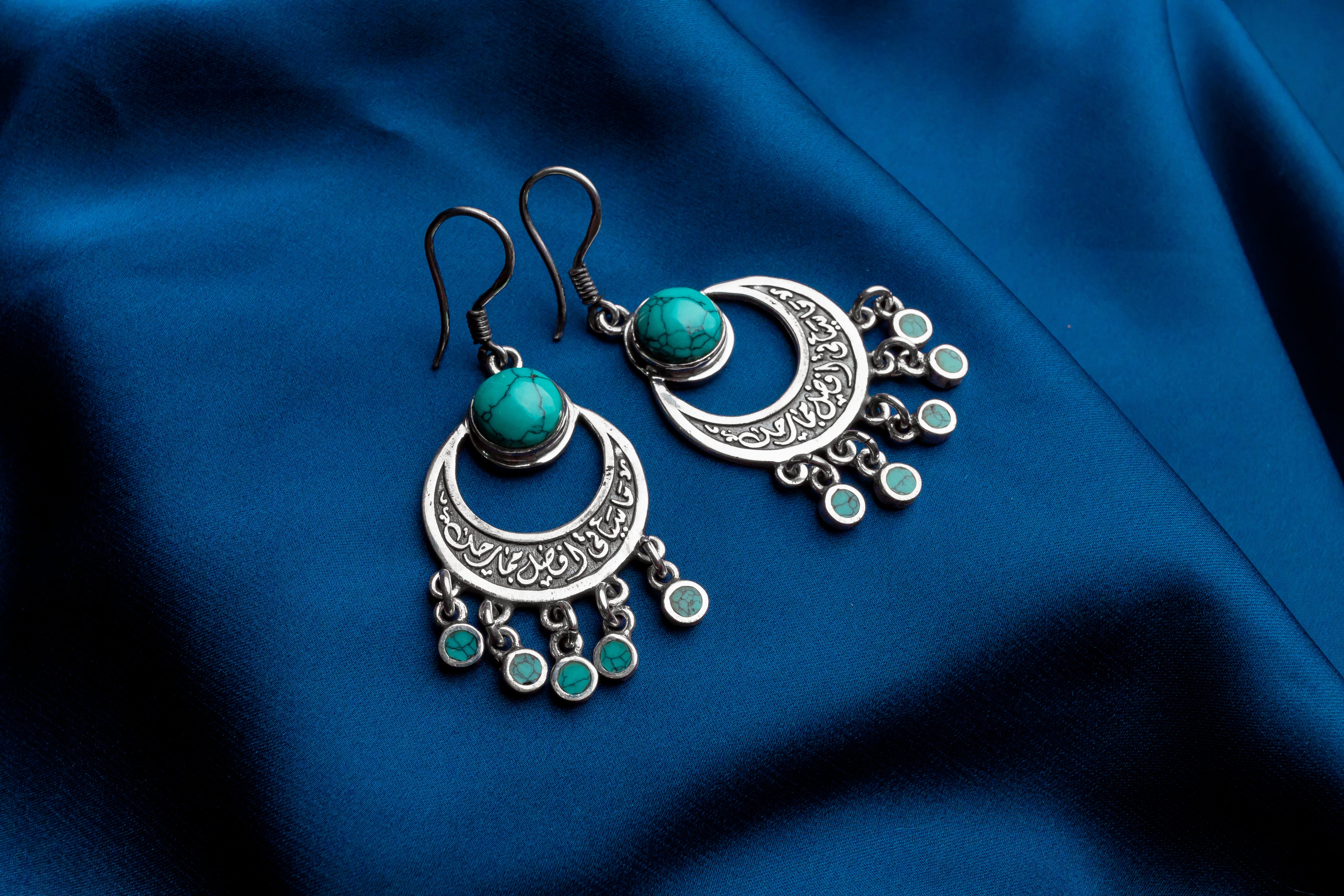 Earring of Hope with Green Stones