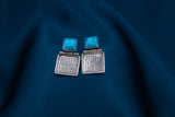 Turquoise stoned square earring (Allah Hafez)