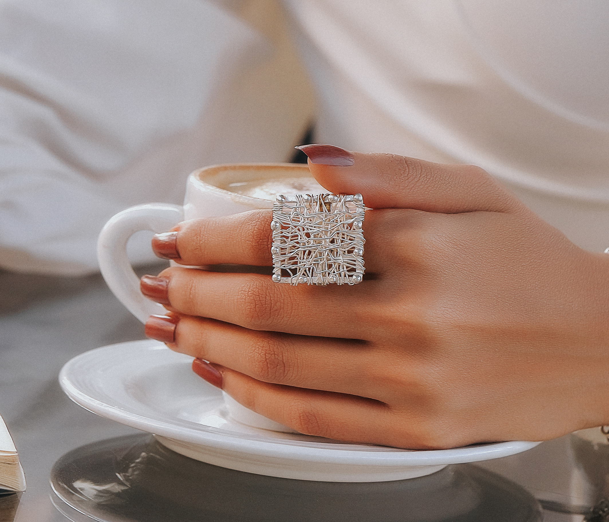 Squared Spider's Web Ring