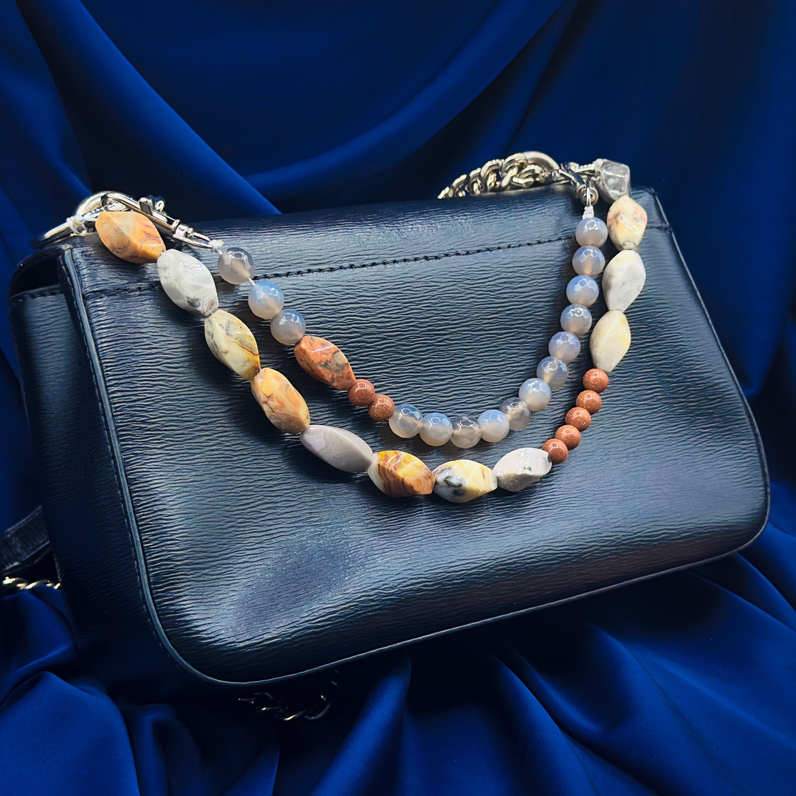 Bag Chain Double Agate