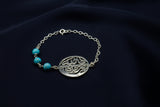 “Allah Hafez” bracelet with Turquoise stone