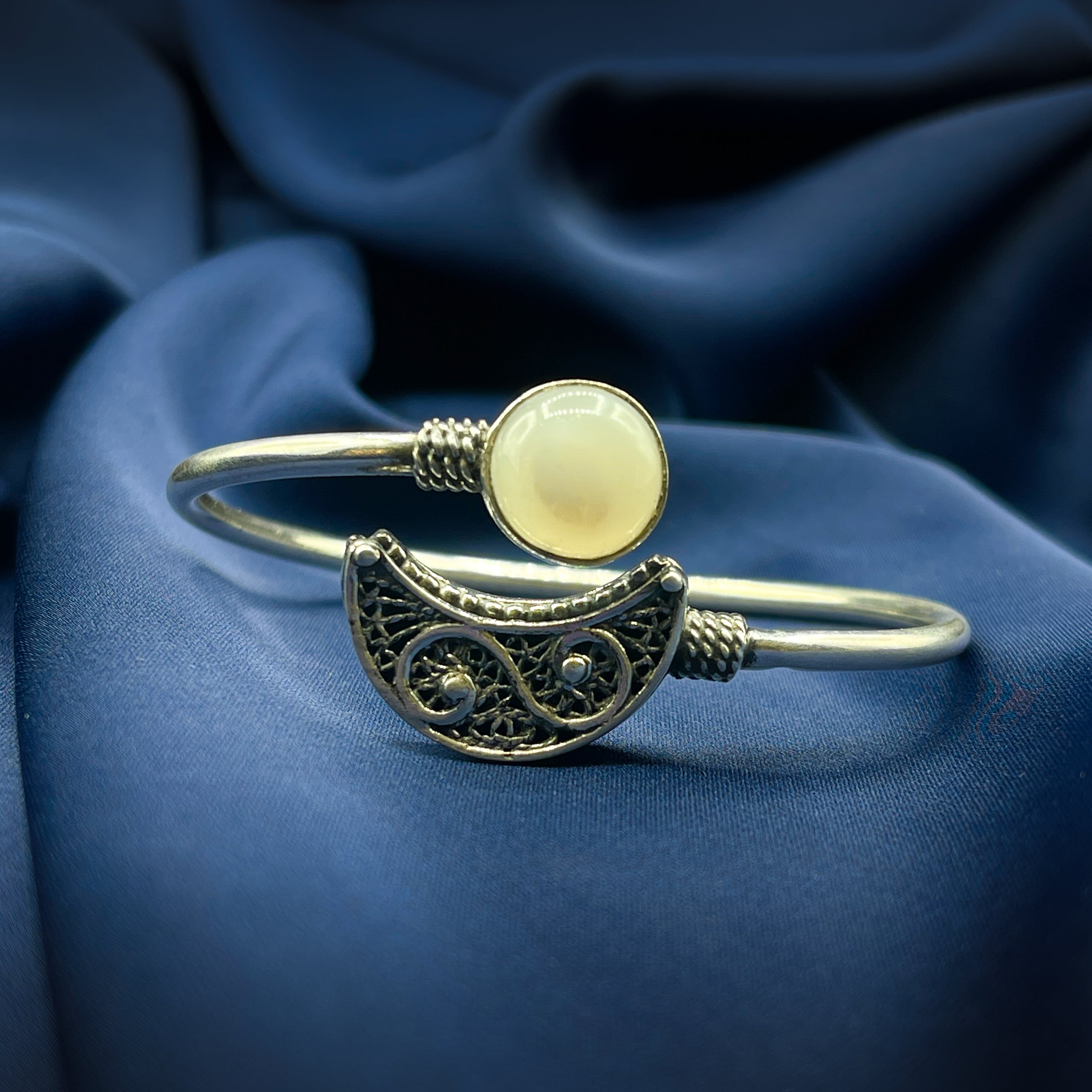 Crescent and Moon Bracelet