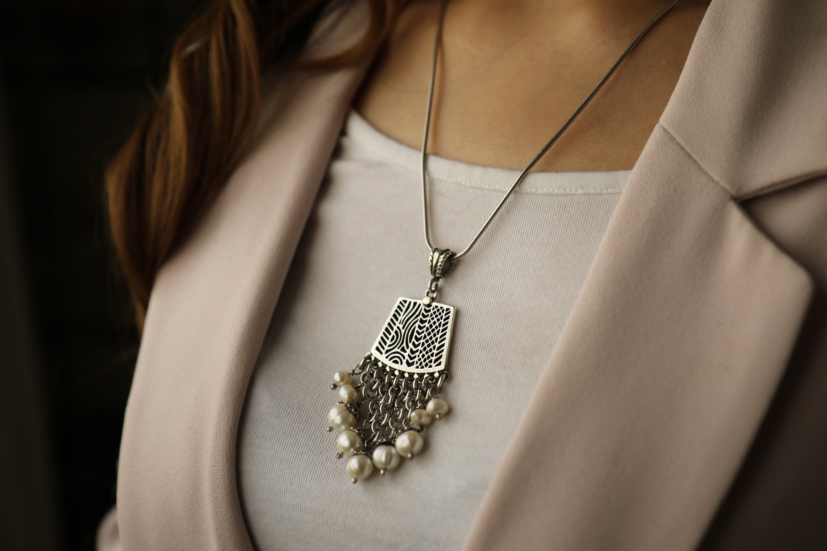 9 Lobes Pearl Pendant