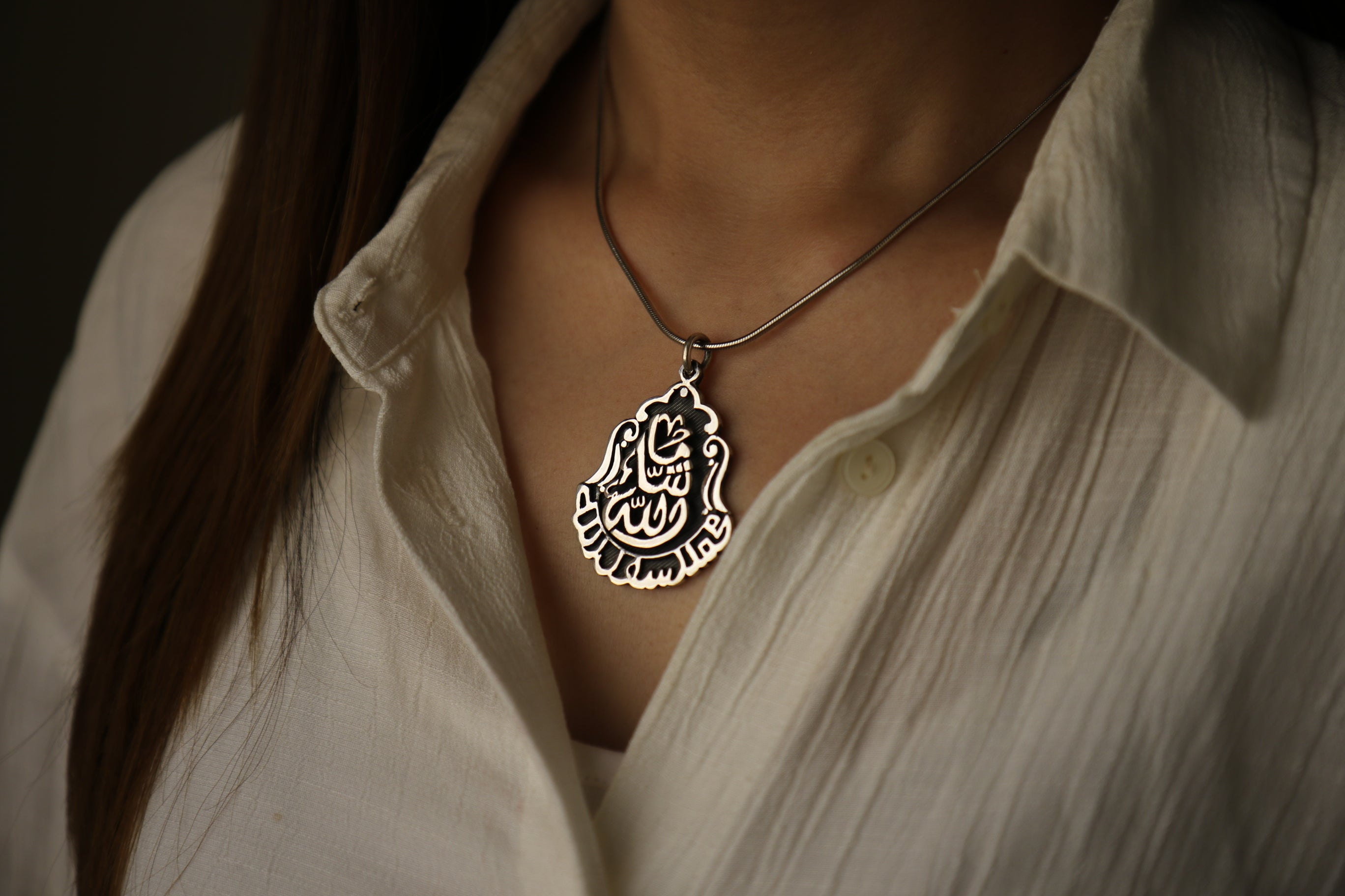 "Mashallah"& "Muhammed Pbuh" Pendant