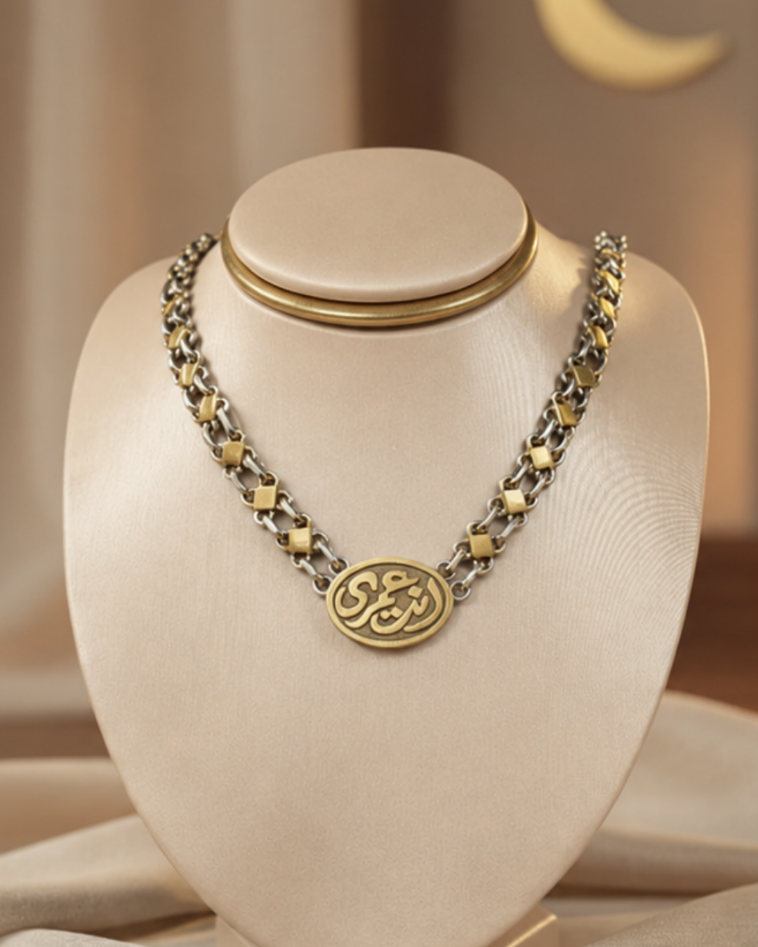 Geometric Arabesque Statement Necklace 2294