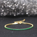 Bracelet Stones Green gold