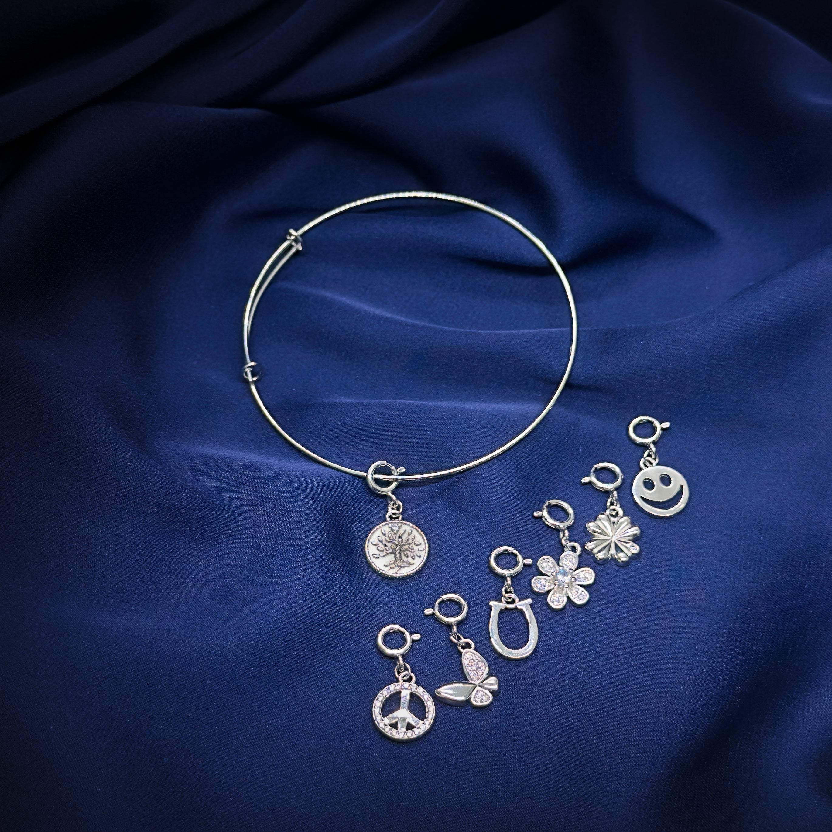 Charm Loop Adjustable Bangle