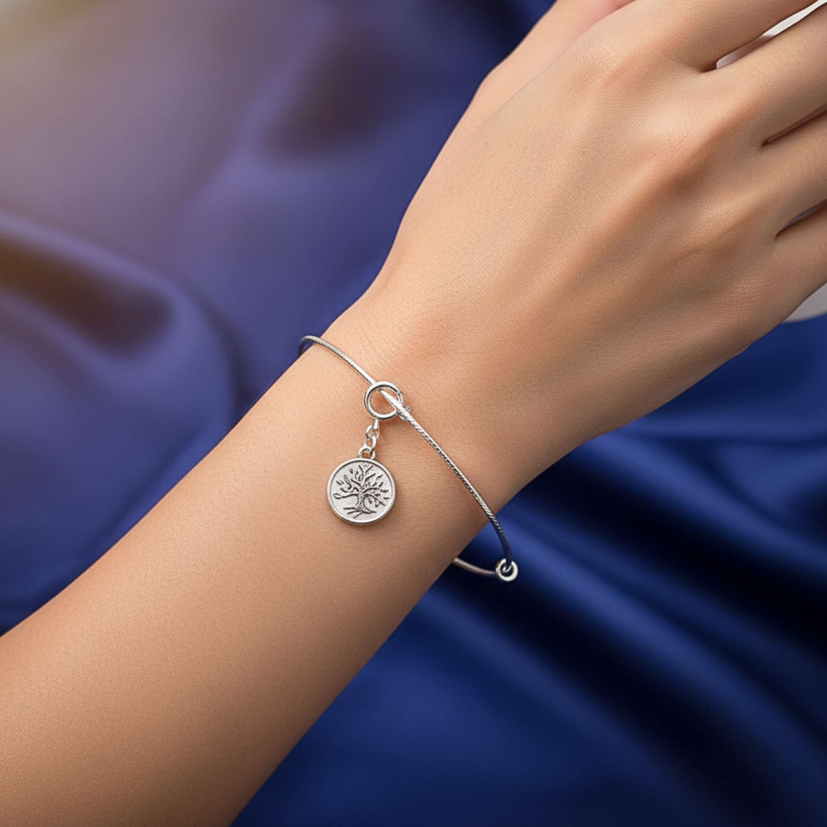Charm Loop Adjustable Bangle