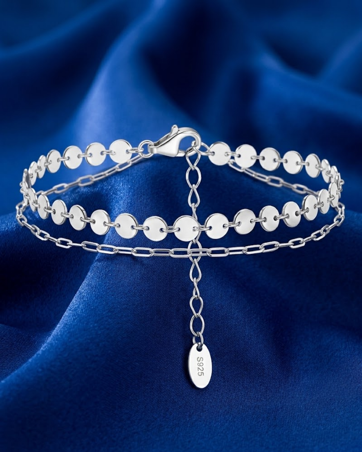 Layered Coin Disc Bracelet  3222  اسواره