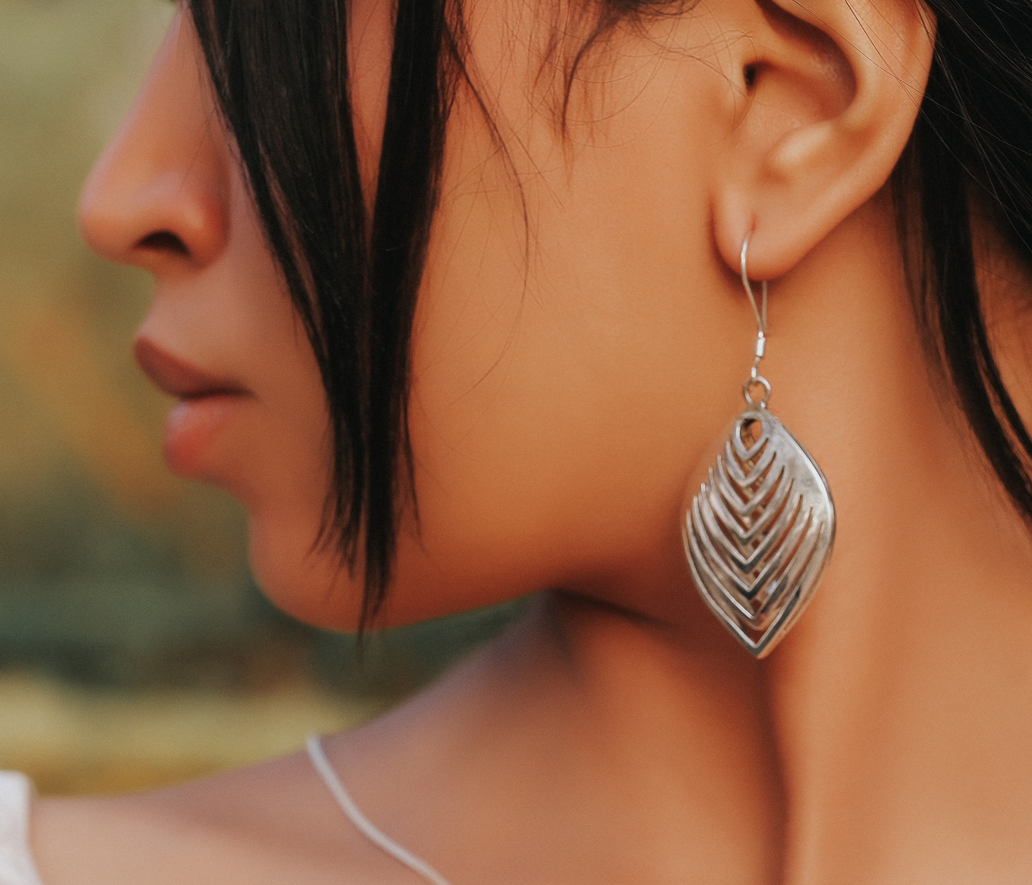 Leaf Earring Silver