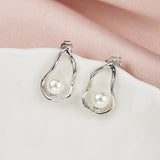 Pearl Earrings Uneven edges