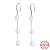 Long Pearl Earrings