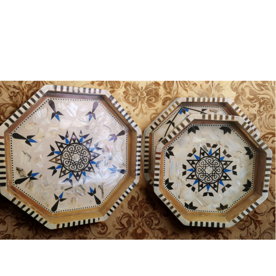 Tray M Sadaf I Hexagon صينية HG00128