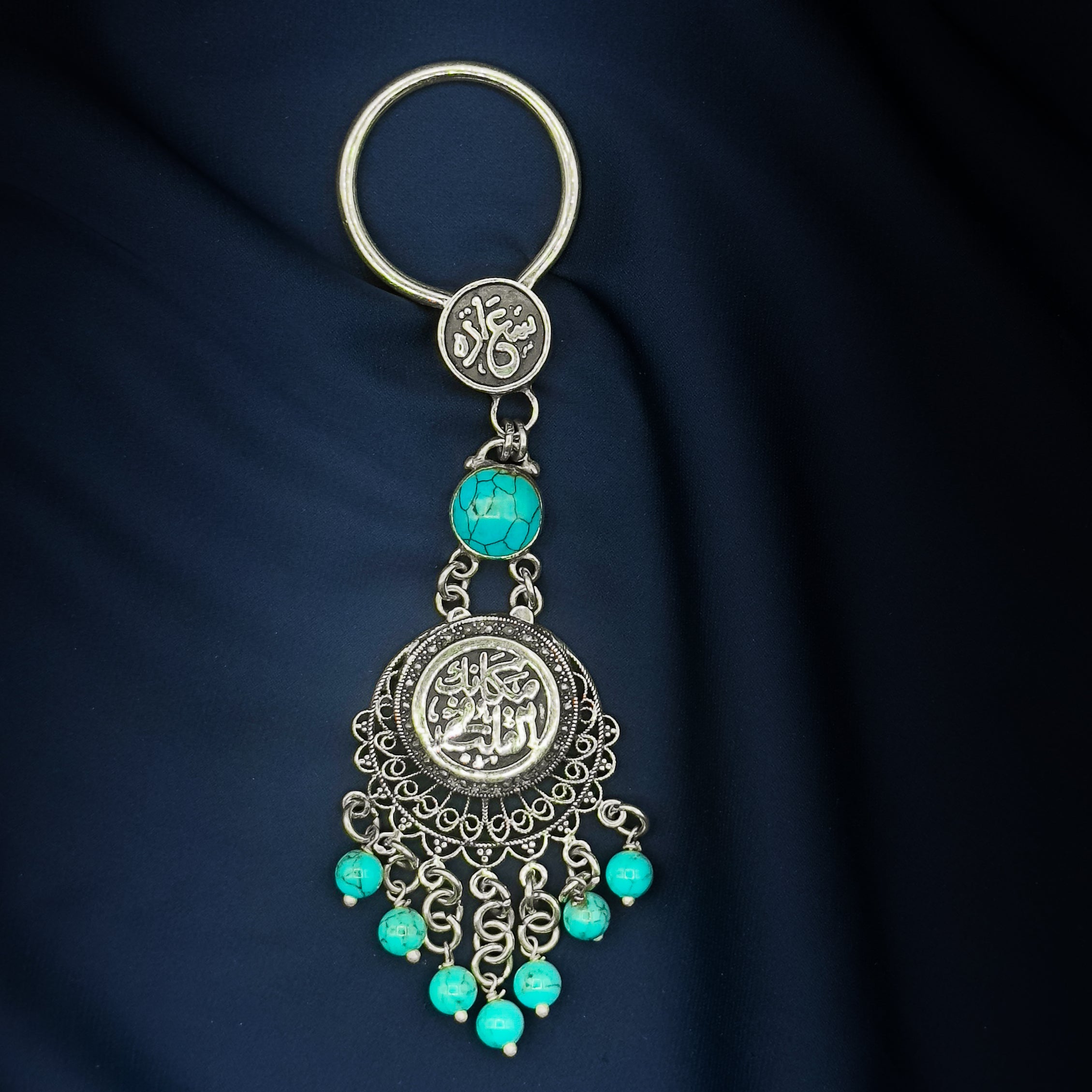 Heart’s Place Turquoise Keychain