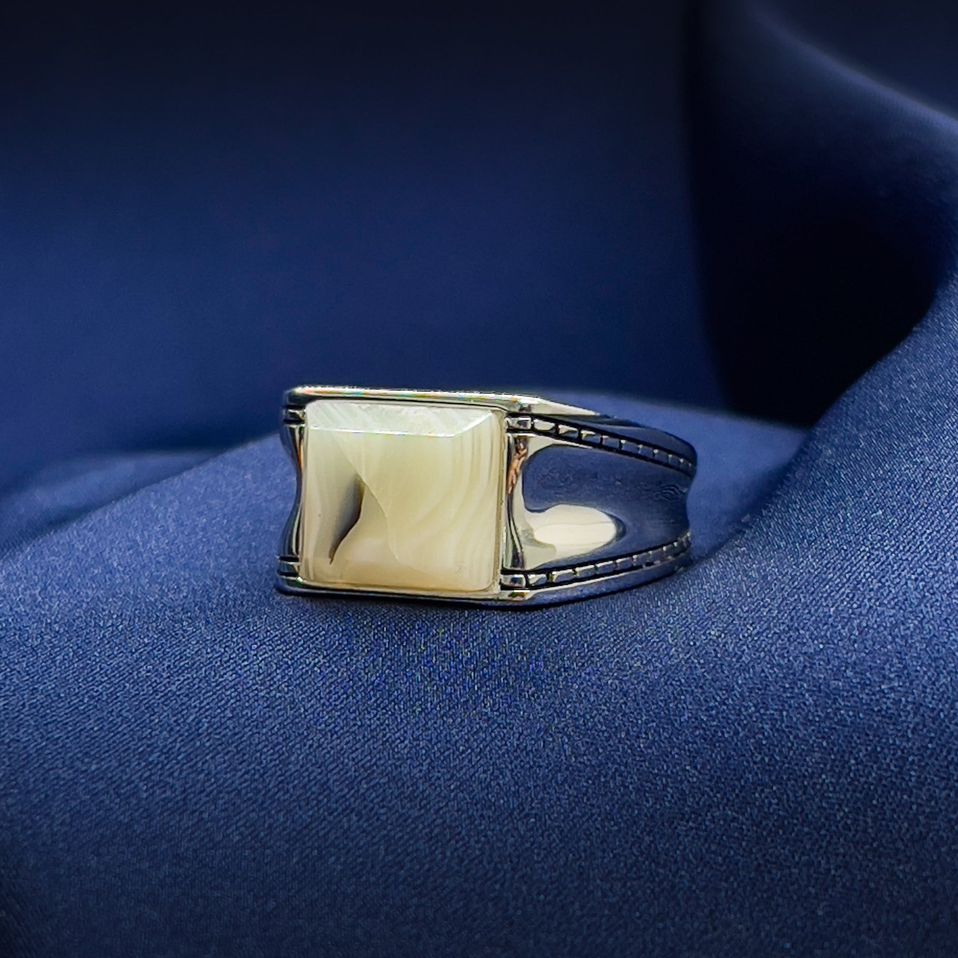 Agate Edge Ring