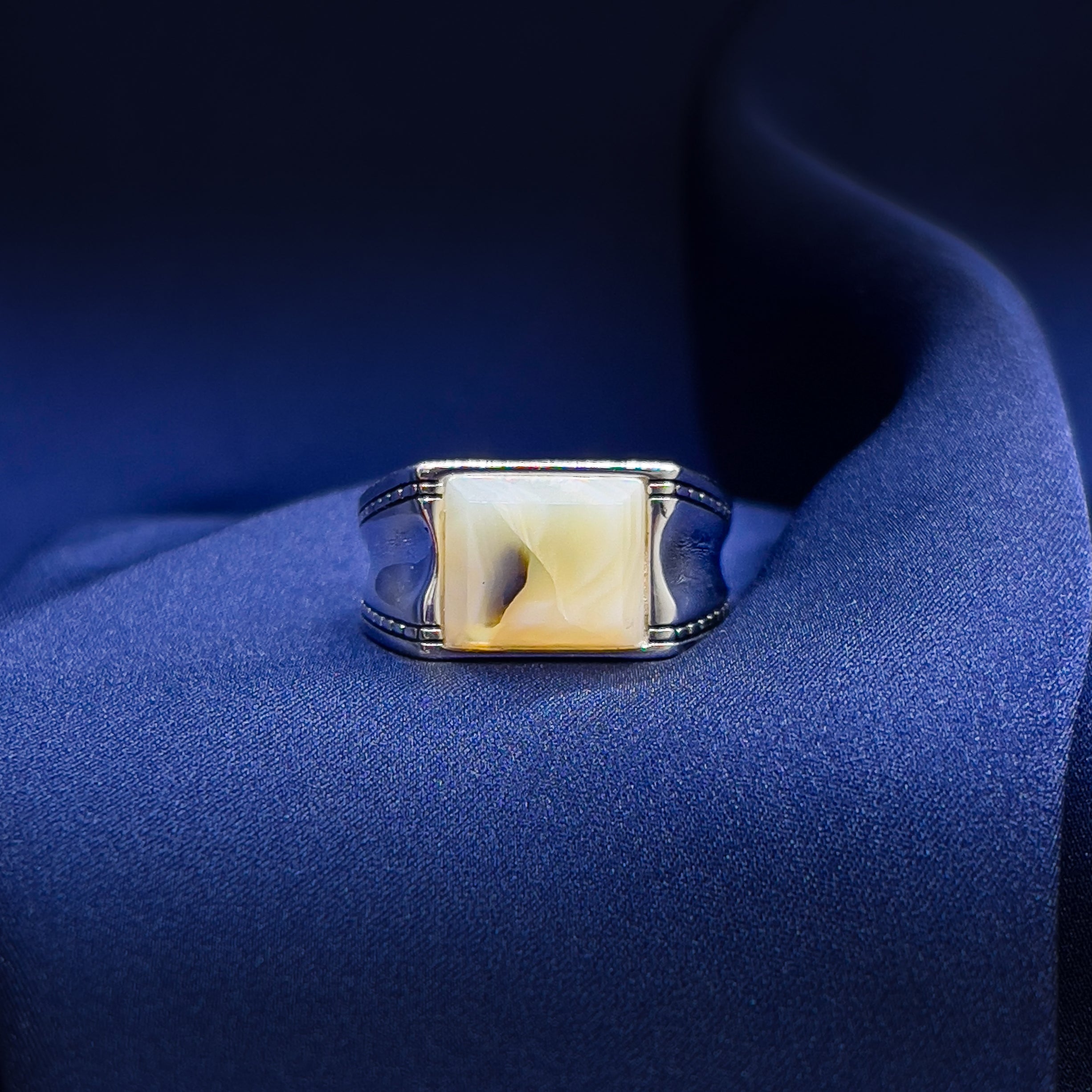 Agate Edge Ring